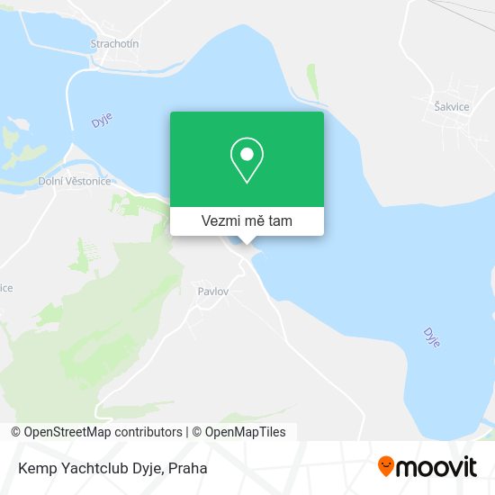 Kemp Yachtclub Dyje mapa