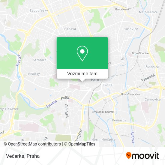 Večerka mapa