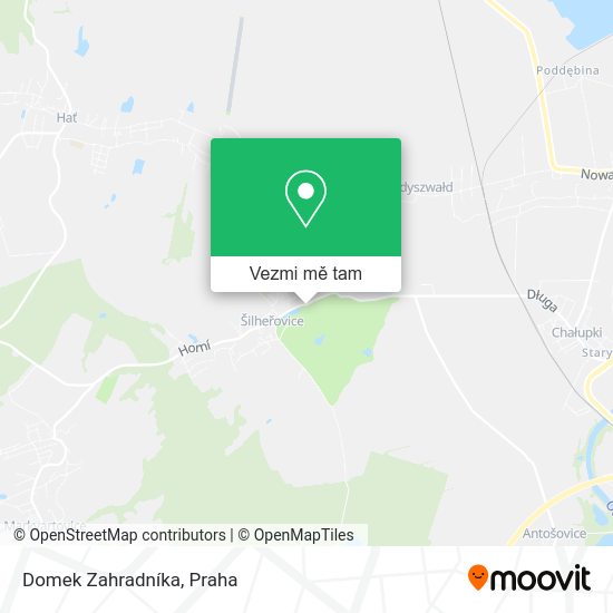 Domek Zahradníka mapa