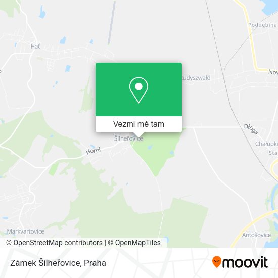 Zámek Šilheřovice mapa
