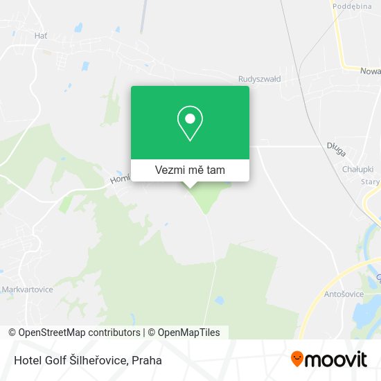 Hotel Golf Šilheřovice mapa