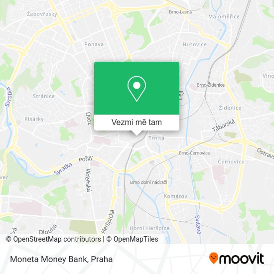 Moneta Money Bank mapa