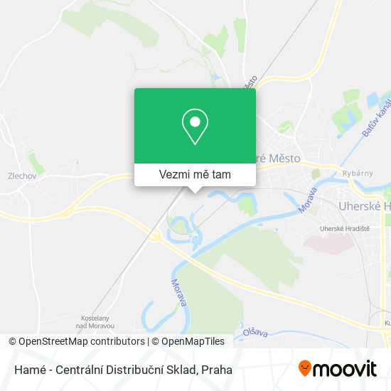 Hamé - Centrální Distribuční Sklad mapa
