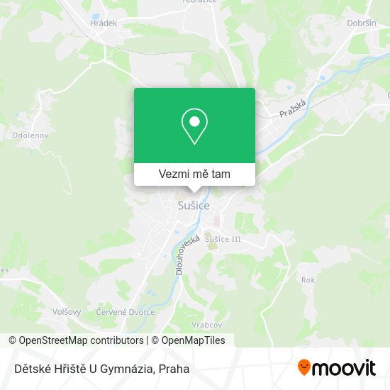 Dětské Hřiště U Gymnázia mapa