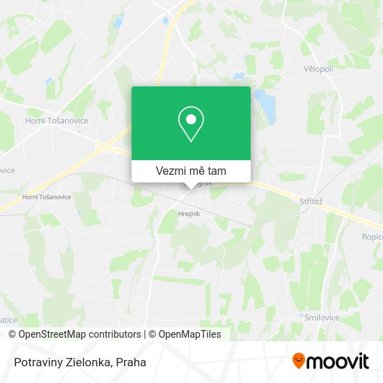 Potraviny Zielonka mapa
