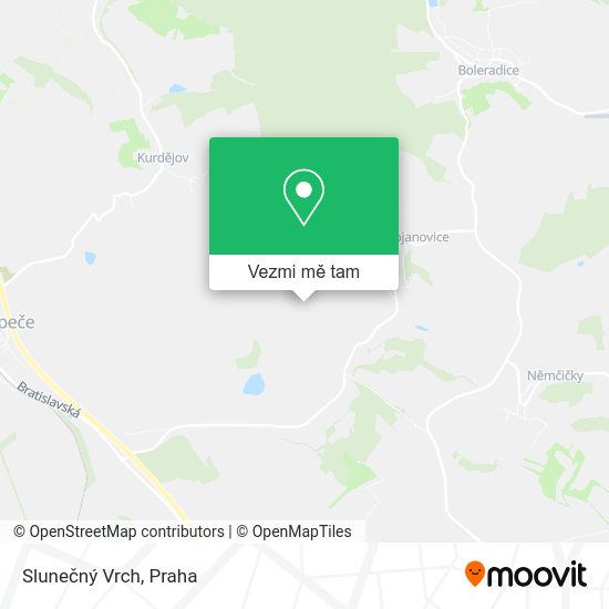 Slunečný Vrch mapa