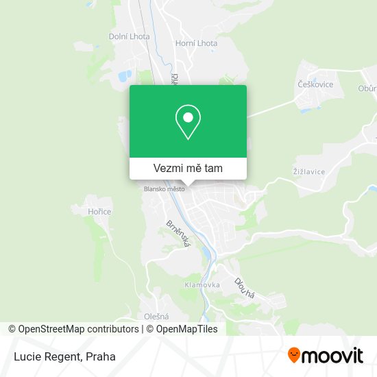 Lucie Regent mapa