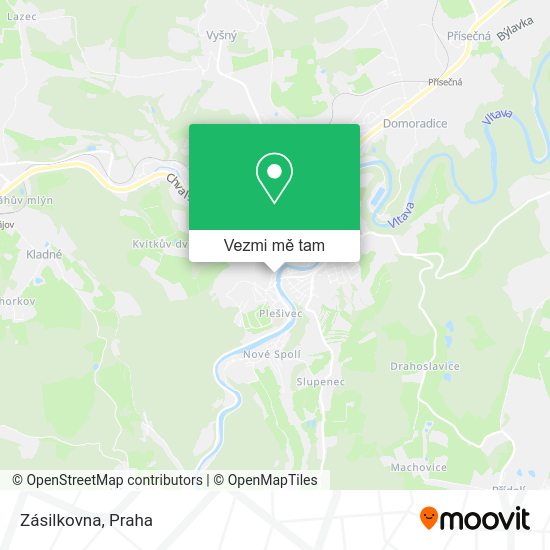 Zásilkovna mapa