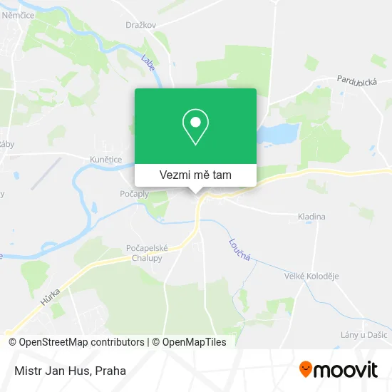 Mistr Jan Hus mapa
