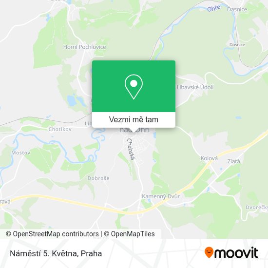 Náměstí 5. Května mapa