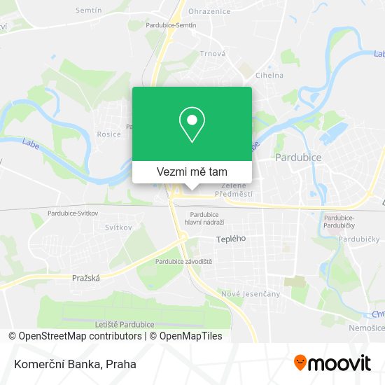 Komerční Banka mapa