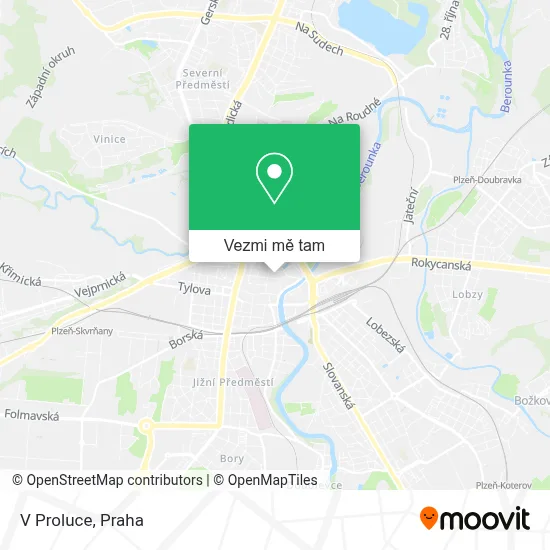 V Proluce mapa