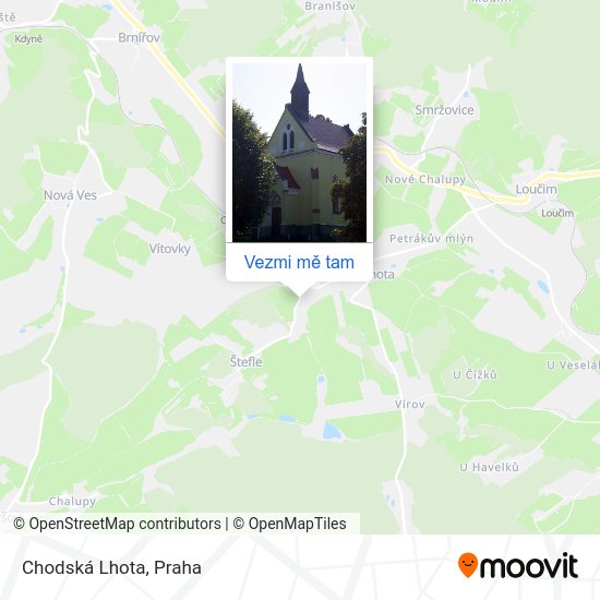 Chodská Lhota mapa