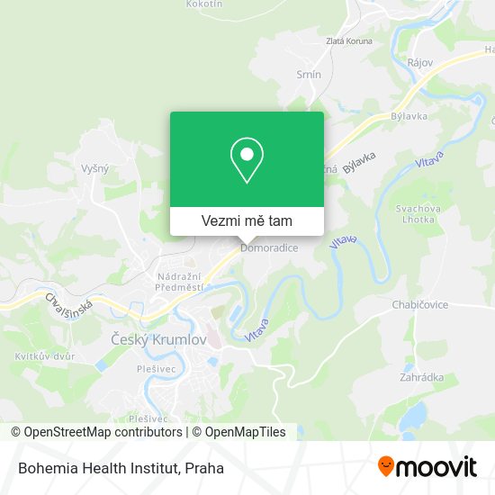 Bohemia Health Institut mapa