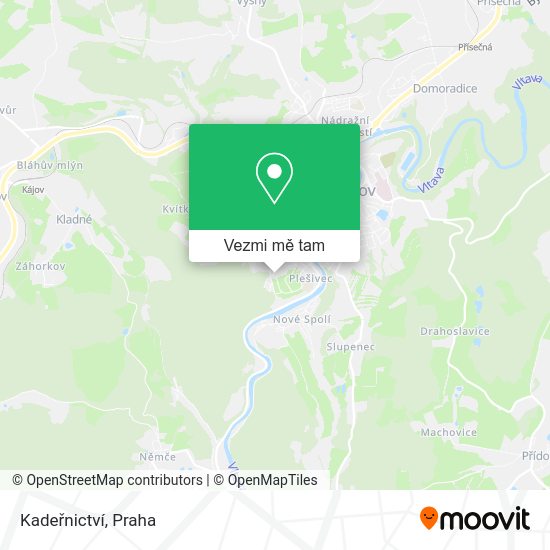Kadeřnictví mapa