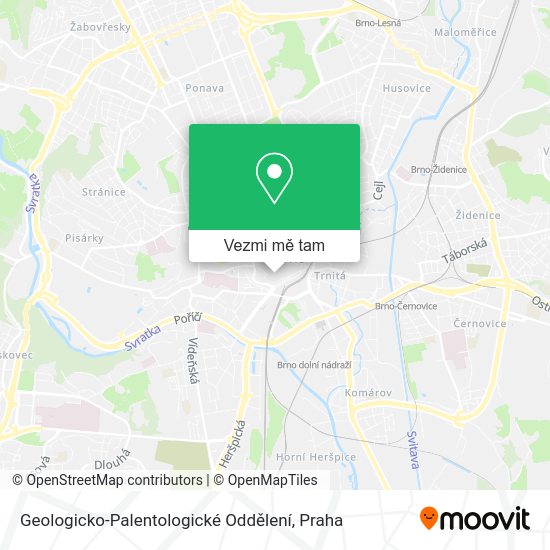 Geologicko-Palentologické Oddělení mapa