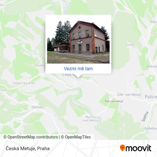 Česká Metuje mapa