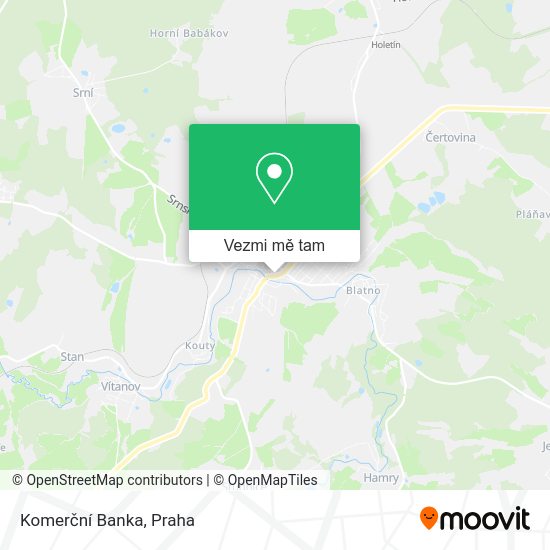 Komerční Banka mapa