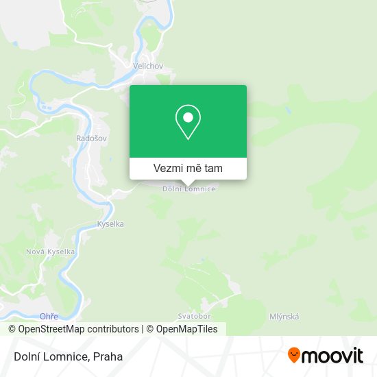 Dolní Lomnice mapa