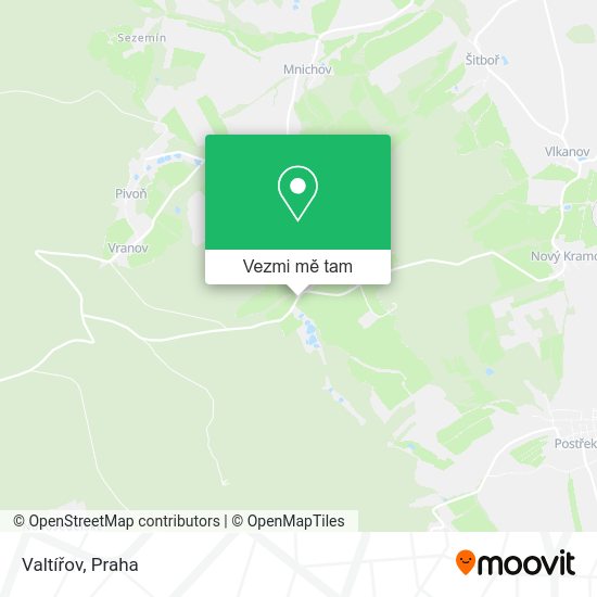 Valtířov mapa