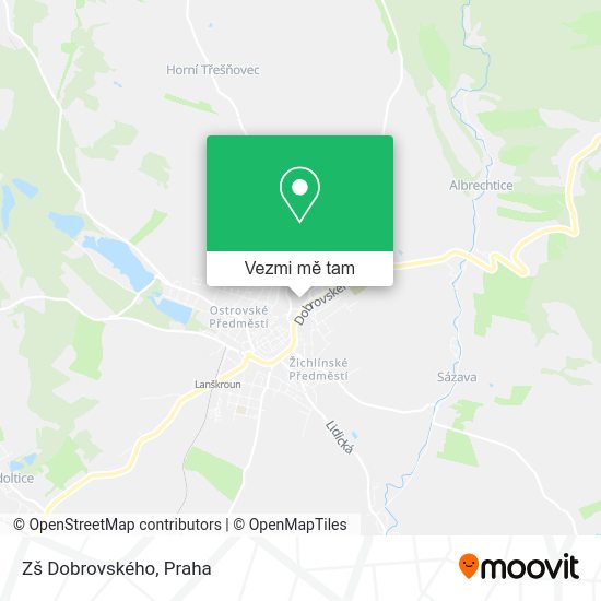 Zš Dobrovského mapa