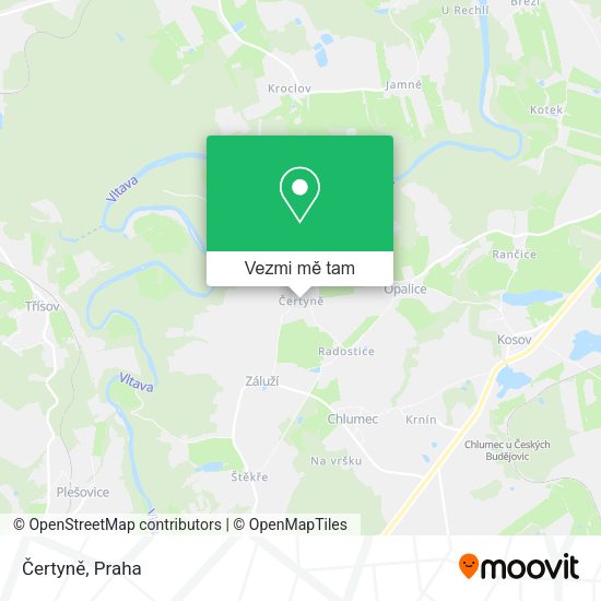 Čertyně mapa