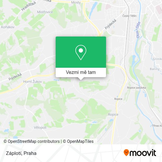 Záplotí mapa