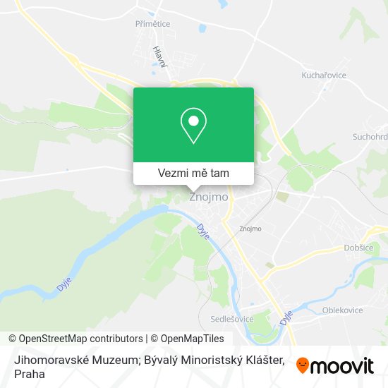 Jihomoravské Muzeum; Bývalý Minoristský Klášter mapa