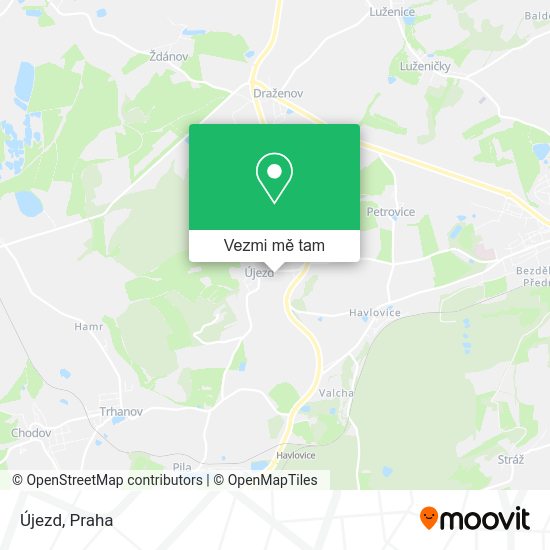 Újezd mapa