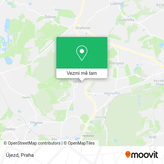 Újezd mapa