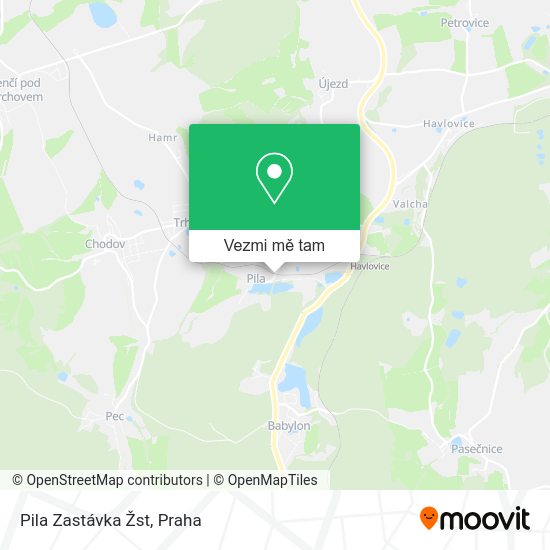 Pila Zastávka Žst mapa