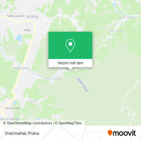 Dráčmahál mapa