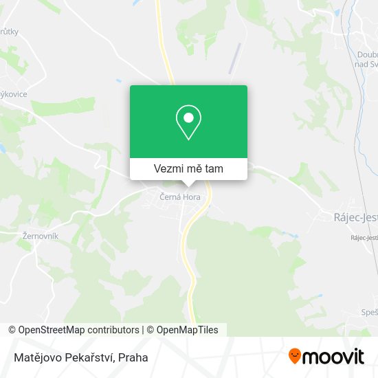 Matějovo Pekařství mapa