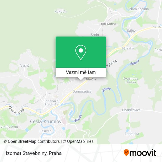 Izomat Stavebniny mapa