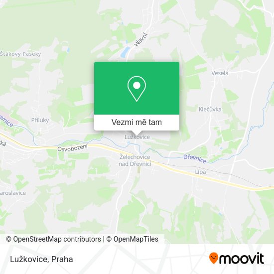 Lužkovice mapa