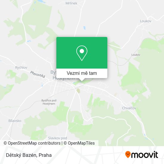 Dětský Bazén mapa