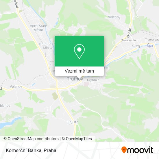 Komerční Banka mapa