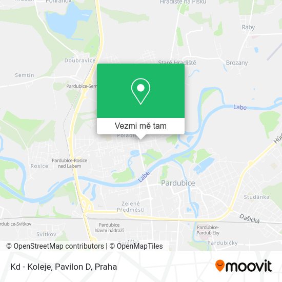Kd - Koleje, Pavilon D mapa