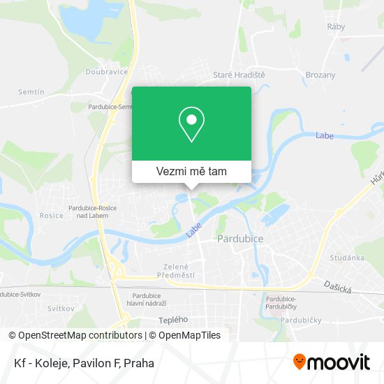 Kf - Koleje, Pavilon F mapa