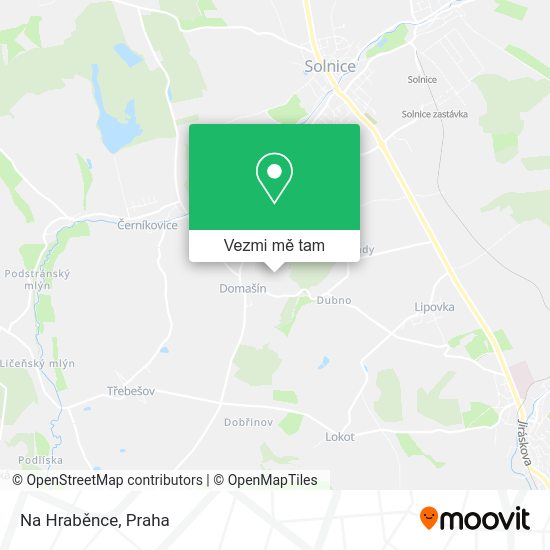 Na Hraběnce mapa