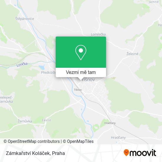 Zámkařství Koláček mapa
