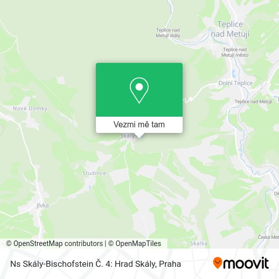 Ns Skály-Bischofstein Č. 4: Hrad Skály mapa