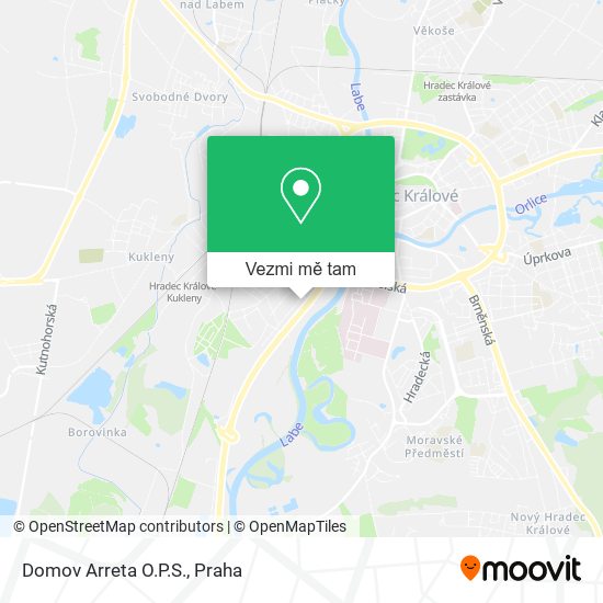 Domov Arreta O.P.S. mapa