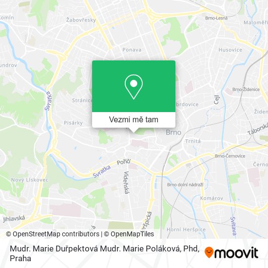 Mudr. Marie Duřpektová Mudr. Marie Poláková, Phd mapa