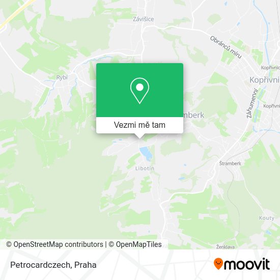 Petrocardczech mapa