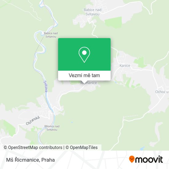 Mš Řícmanice mapa