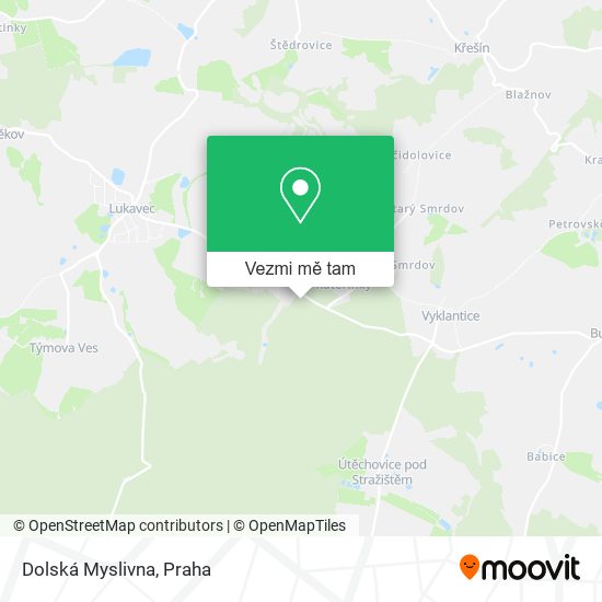 Dolská Myslivna mapa