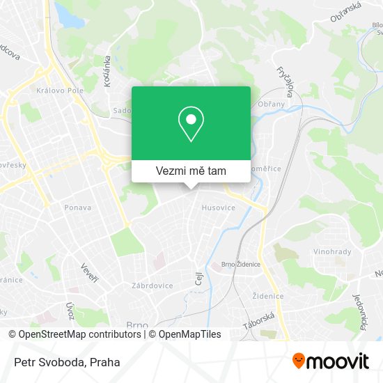 Petr Svoboda mapa