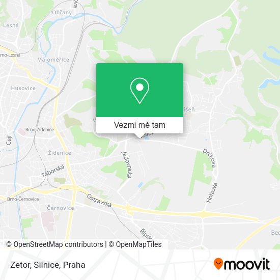 Zetor, Silnice mapa
