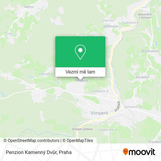 Penzion Kamenný Dvůr mapa